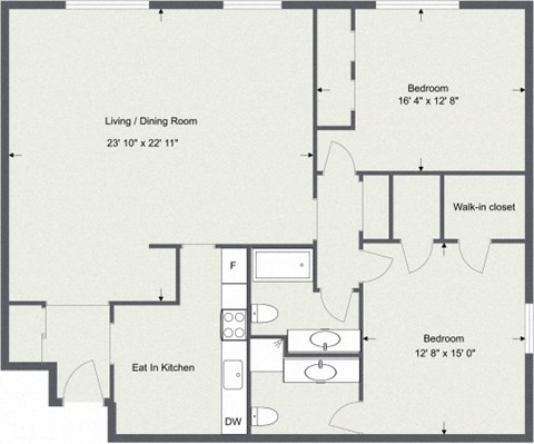 22C , 2 Bedroom / 2 Bath C 1199 Sq. Ft Floor Plan at Old Green Place  Apartments, Integrity Realty LLC, Ohio, 44122